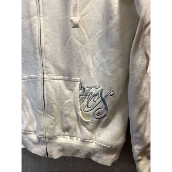 Fox Racing White Sherpa Full Zip Hoodie Size XL - Picture 2 of 11